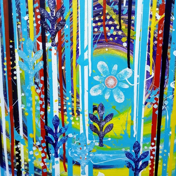 🎨 Organic Abstract Painting - Picture 2 of 5